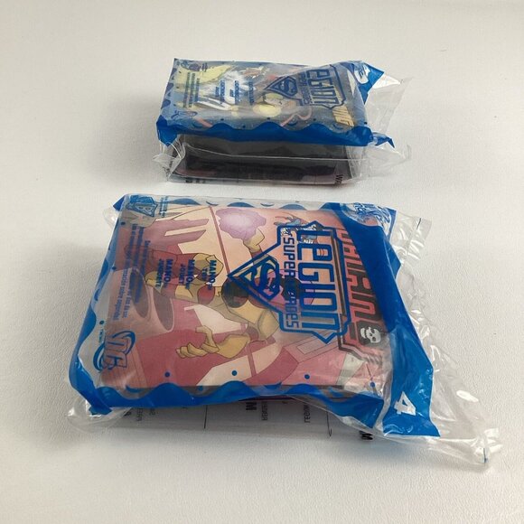 Legion Of Super Heroes McDonald's Toys #4 Mano #3 Lightning Lad Lot New Sealed - Picture 5 of 6